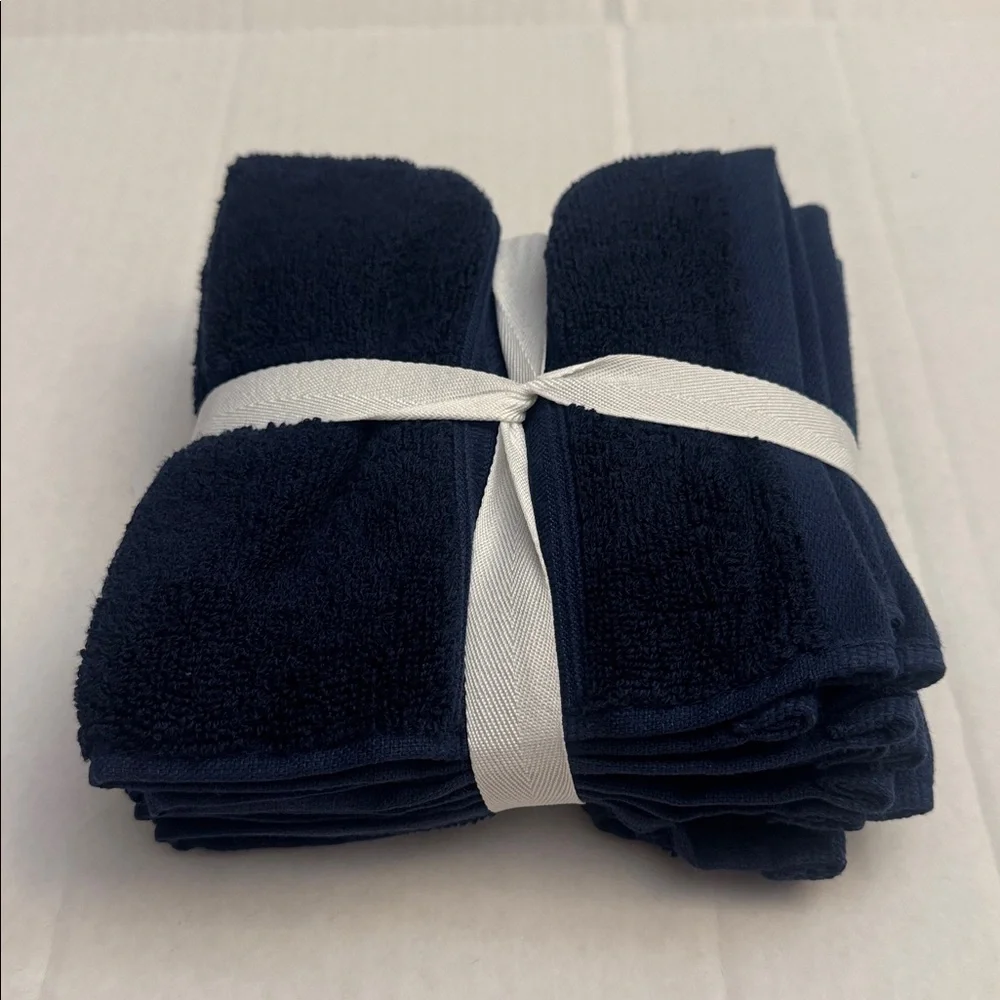 💥5pc PURELUX Luxury Bath Towel Set - Loft By Loftex - Navy Blue